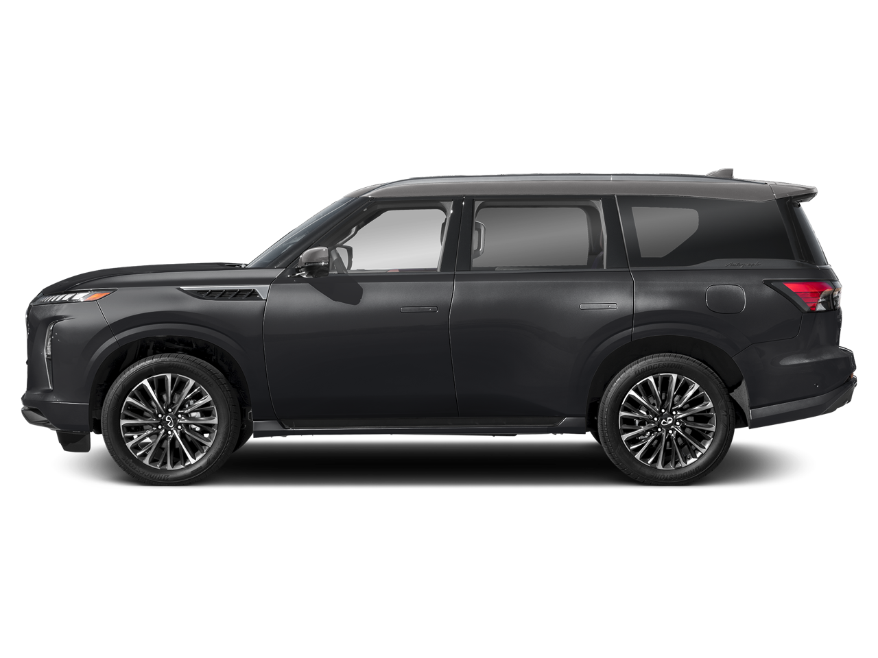 2027 INFINITI QX80 — rear three-quarter view
