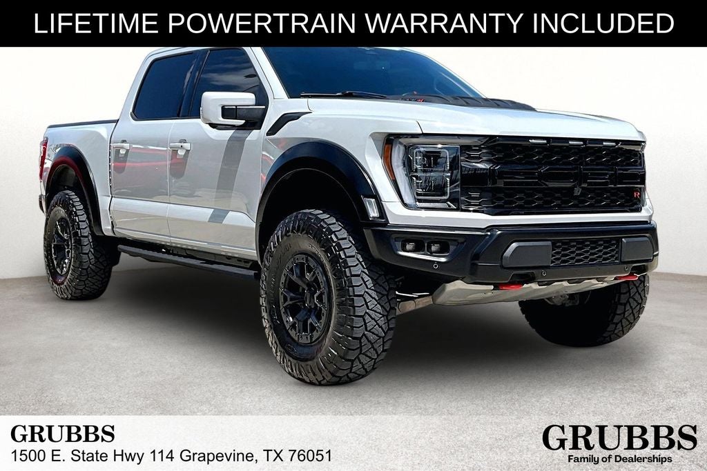 2023 Ford F-150 Raptor R in Avalanche — front three-quarter view
