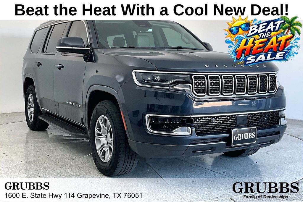 2022 Jeep Wagoneer Series I in River Rock — front three-quarter view