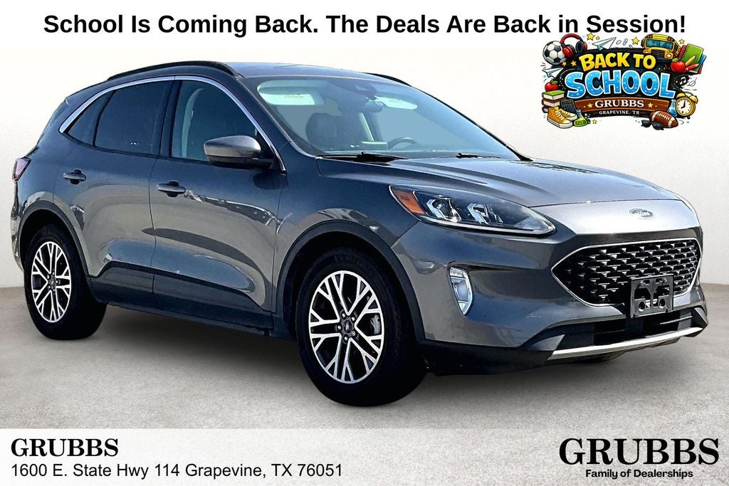 2021 Ford Escape SEL in Carbonized Gray Metallic — front three-quarter view