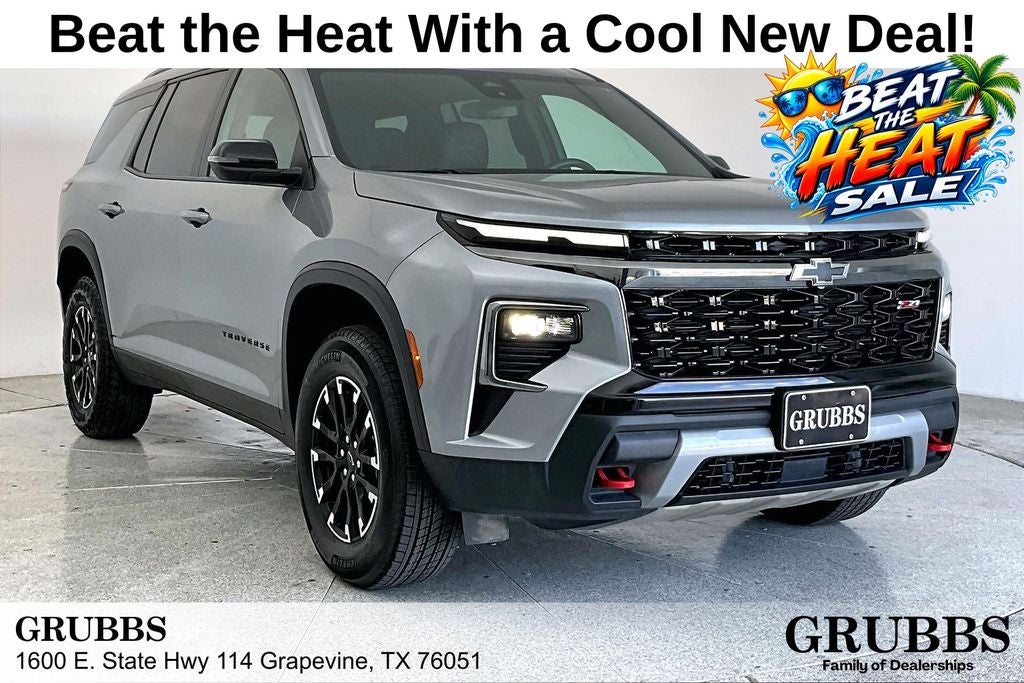 2025 Chevrolet Traverse Z71 in Sterling Gray Metallic — front three-quarter view