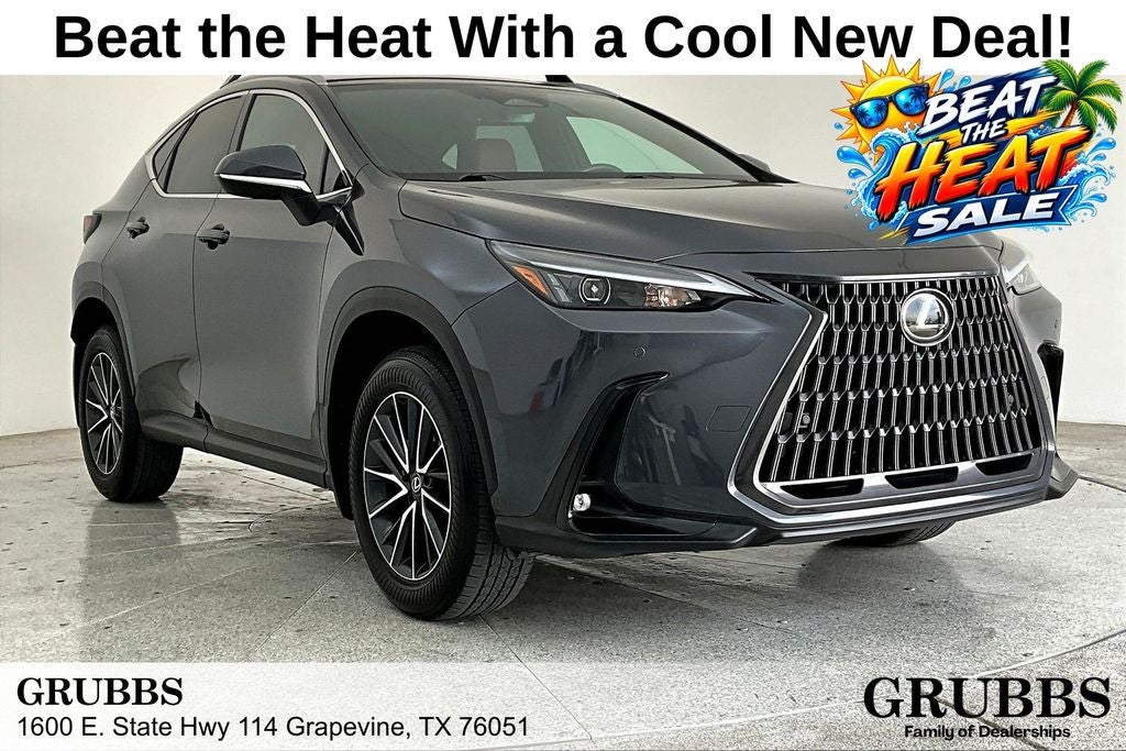 2025 Lexus NX 350 Premium in Cloudburst Gray — front three-quarter view