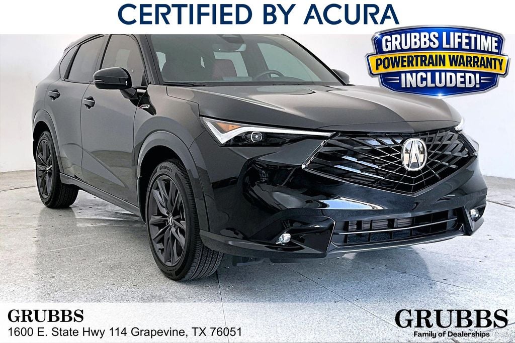 2026 Acura ADX A-Spec Package in Crystal Black Pearl — front three-quarter view