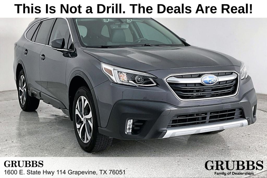 2022 Subaru Outback Limited in Magnetite Gray Metallic — front three-quarter view