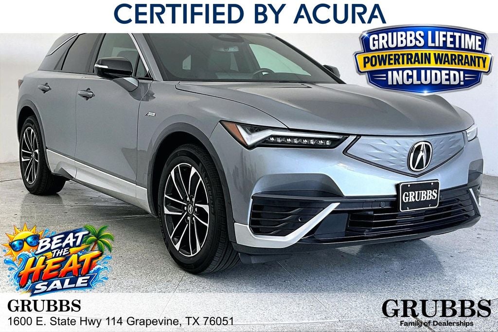 2024 Acura ZDX Base w/A-Spec Pkg in Mercury Silver Metallic — front three-quarter view