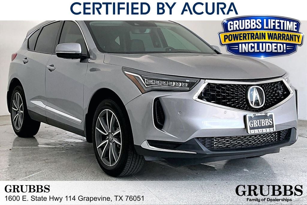 2024 Acura RDX Technology Package SH-AWD in Lunar Silver Metallic — front three-quarter view