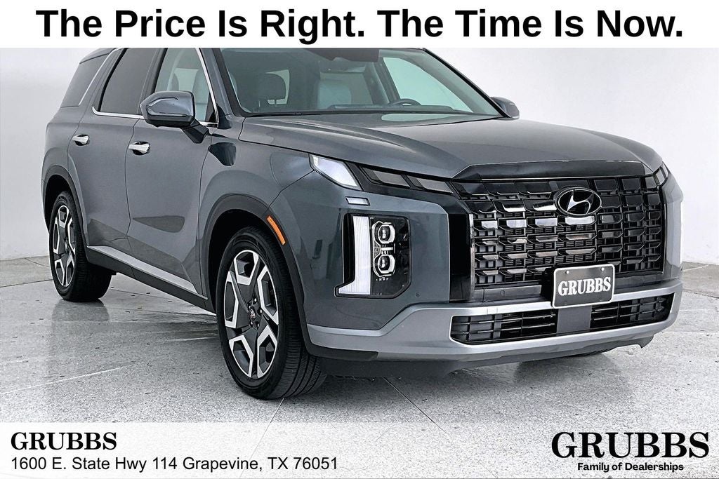 2025 Hyundai Palisade SEL Premium 8 Passenger in Steel Graphite — front three-quarter view