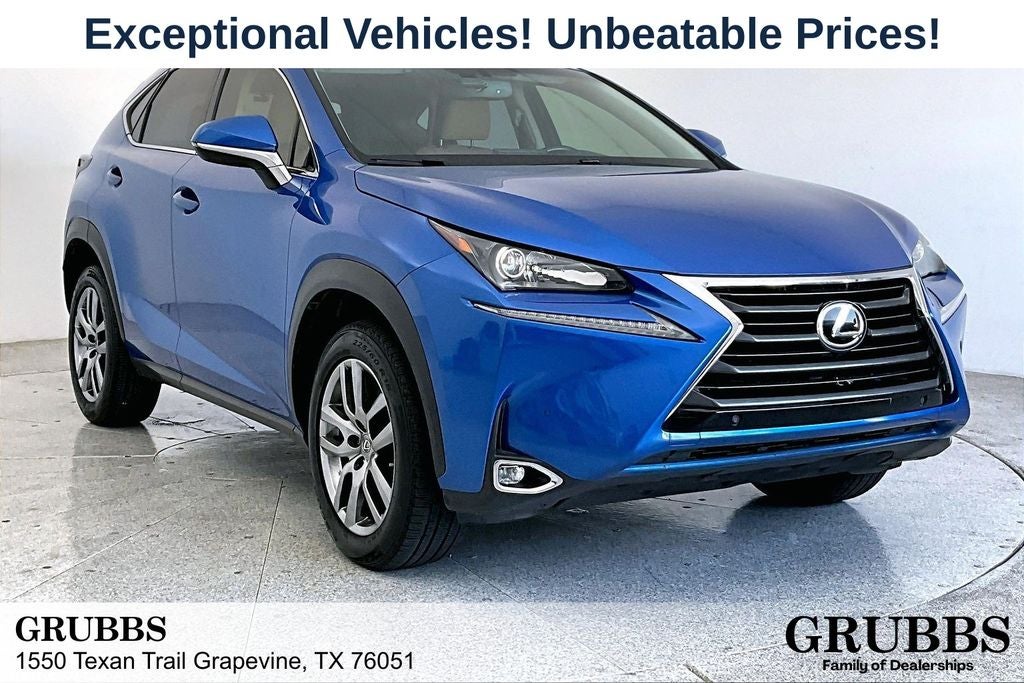 2016 Lexus NX 200t in Blue Vortex — front three-quarter view