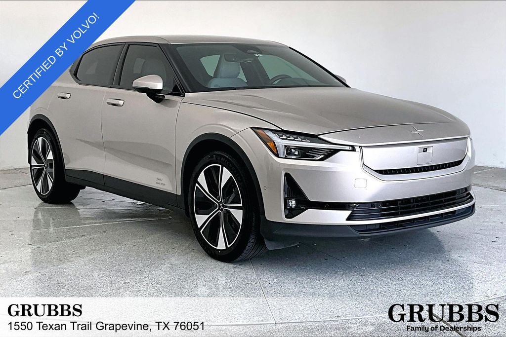 2024 Polestar 2 Long Range Dual Motor in Jupiter Metallic — front three-quarter view