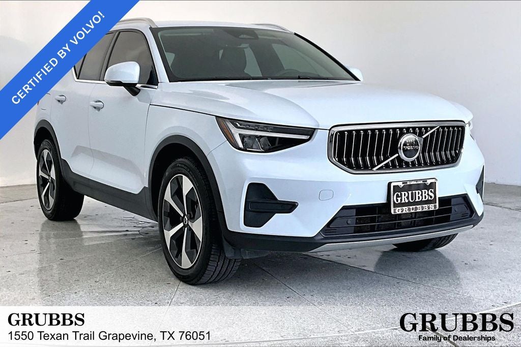 2024 Volvo XC40 B5 Core in Blue — front three-quarter view